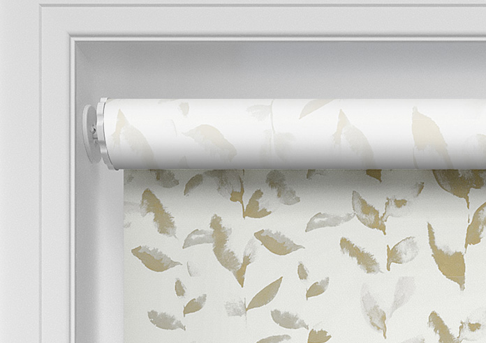 Watercolour Leaves, Golden Brown - Twist&Fit Roller Blind - Image 10